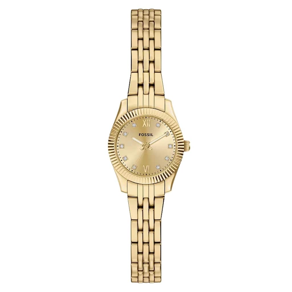 Fossil Women's Scarlette Mini Gold Dial Watch - ES5474 - One Size