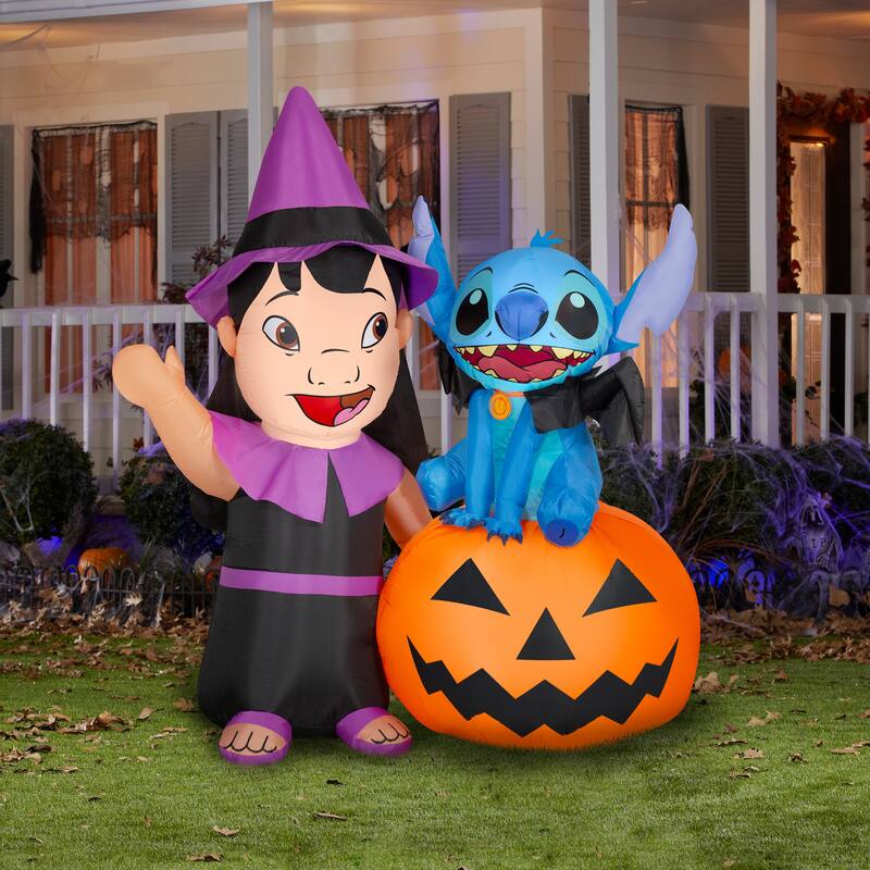 Gemmy Halloween Inflatable Lilo & Stitch, 6 ft Tall