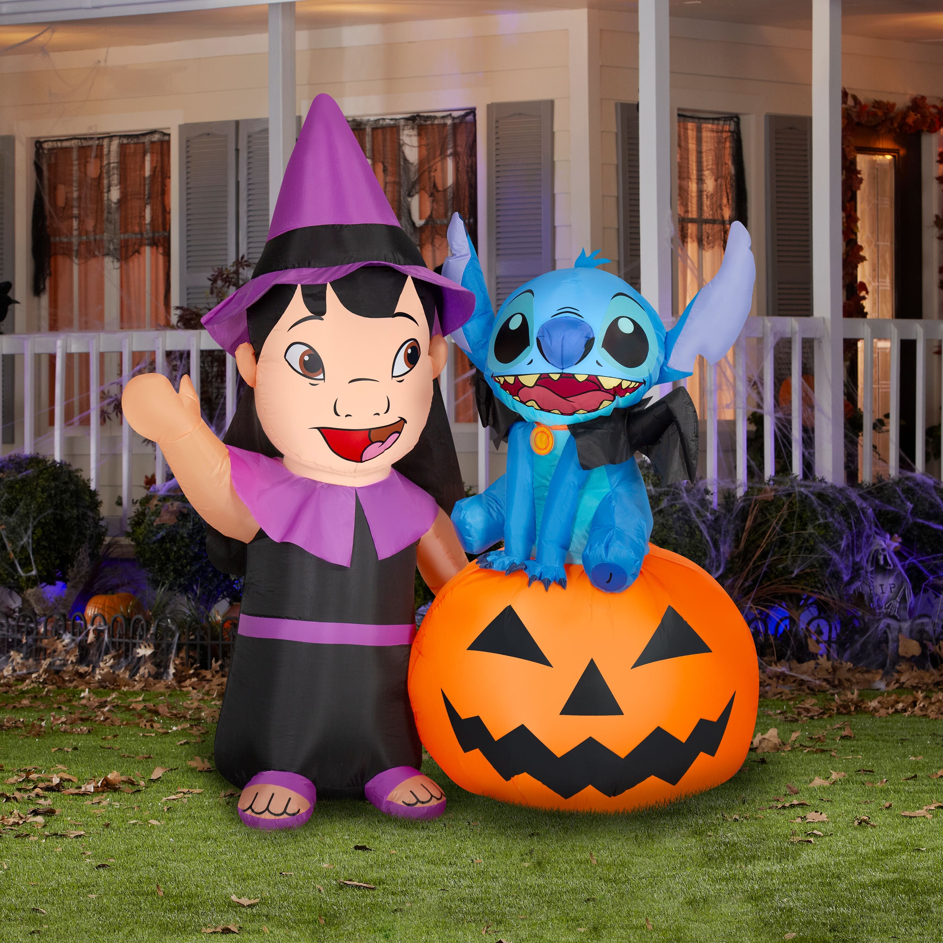 Gemmy Halloween Inflatable Lilo & Stitch, 6 ft Tall