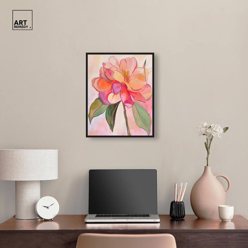 Softly Unfurling II Canvas by Art Remedy