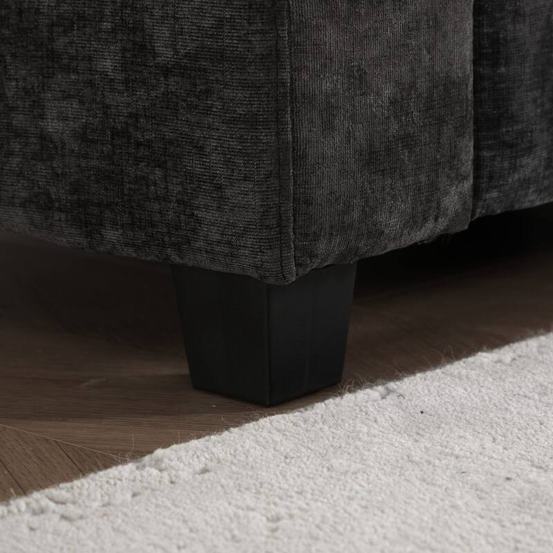 Breathable Chenille Accent Chair Single Sofa Armchair with Double Layer Seat Cushions and Pillow for Living Room, Apartment