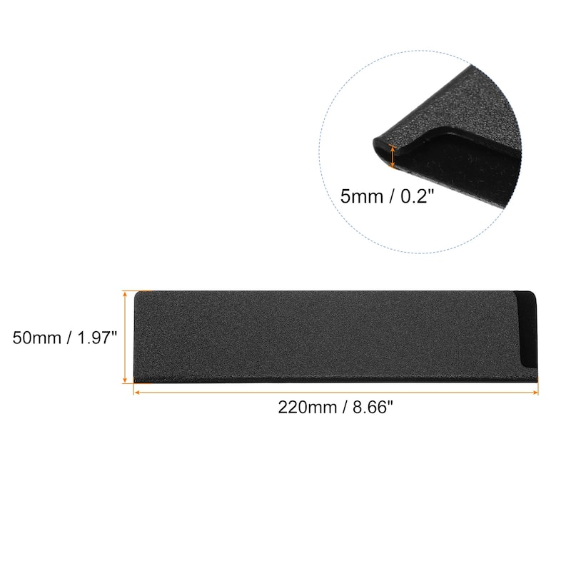 Knife Edge Guards ABS Knife Cover Sleeves Knife Blade Protector - Black - 8.7"x2"