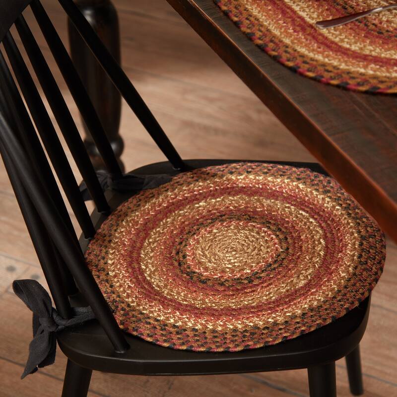 Ginger Spice Jute Chair Pad - Single