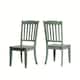 Option Antique Sage Green Chairs and Bench