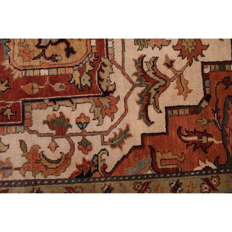 ECARPETGALLERY Hand-knotted Jules Sultane Ivory Wool Rug - 8'8 x 11'11