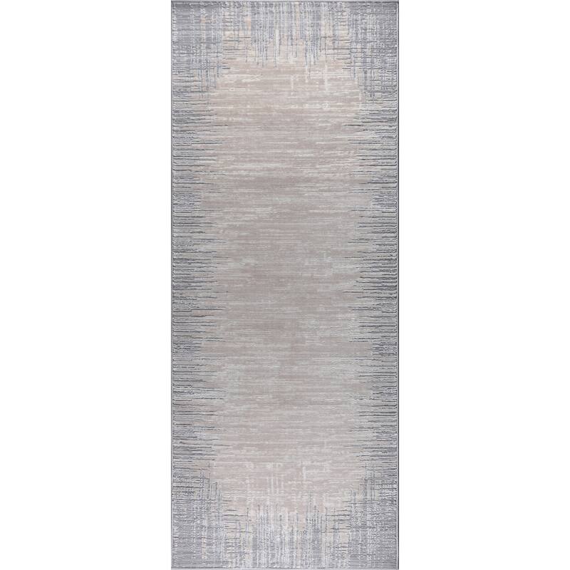 Ray Collection Modern Abstract Area Rug - 2'6"X7'7"