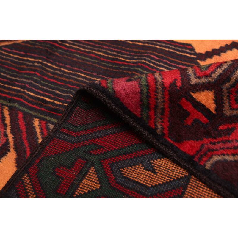 ECARPETGALLERY Hand-knotted Teimani Light Orange Wool Rug - 3'8 x 6'8