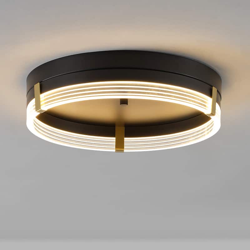 Globe Electric 91009616 Barlow 16" Wide Flush Mount Drum Ceiling