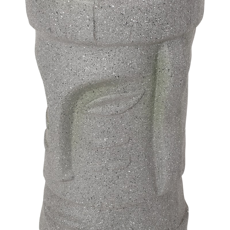 Poulan Outdoor Cast Stone Outdoor Polynesian Decorative Planter by Christopher Knight Home