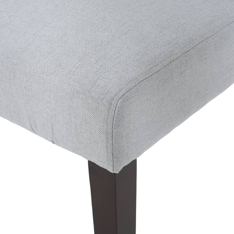 Wingback Upholstered Dining Chairs Set of 2, Fabric Side Dining Room Chairs with Tufted Button, Home Kitchen Wood Chairs