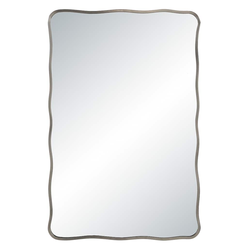 Renwil Balsa 36" H x 24" W Wall Mirror, Silver
