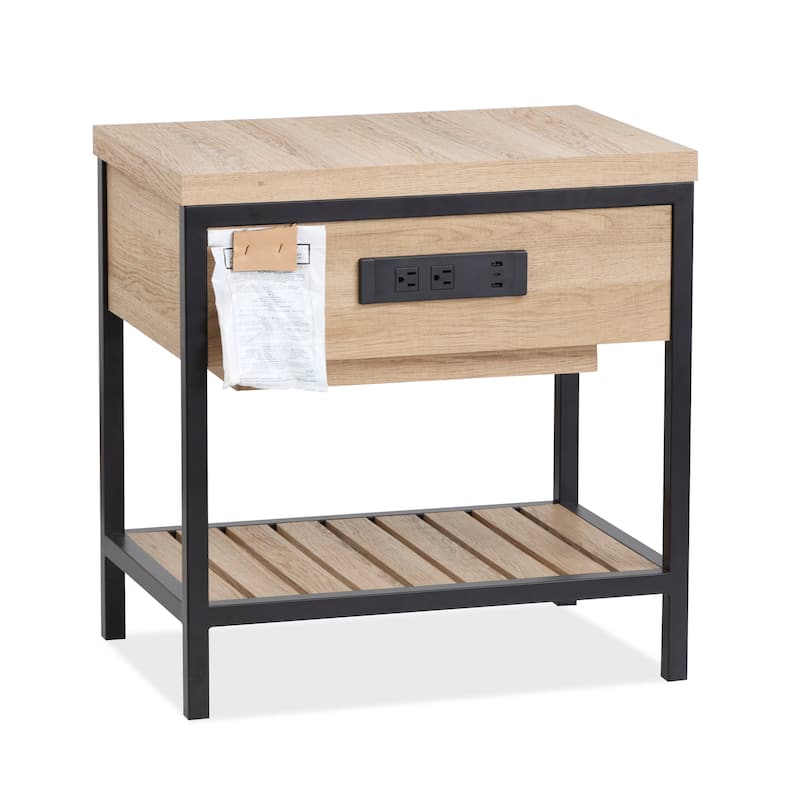 Magnussen Home Bastain Putnum Ivory Open Nightstand