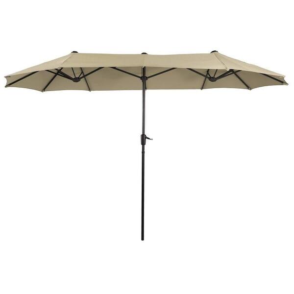 Shop Black Friday Deals On Phi Villa 13ft Outdoor Market Umbrella Double Sided Twin Large Patio Umbrella With Crank Navy Blue Red Beige Overstock 31058345
