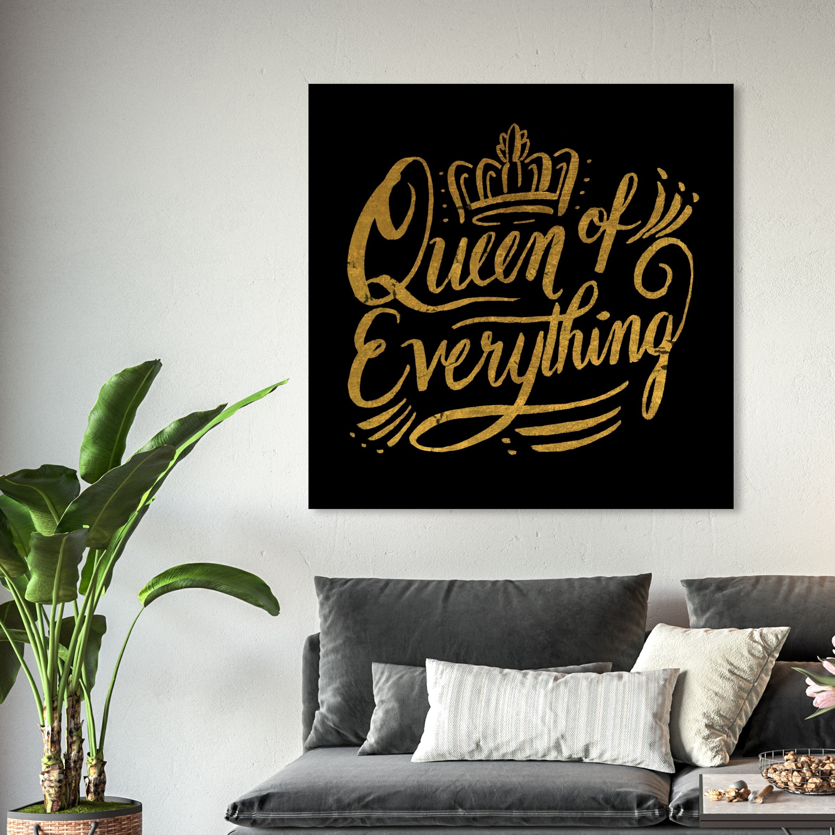 queen of everything pillow