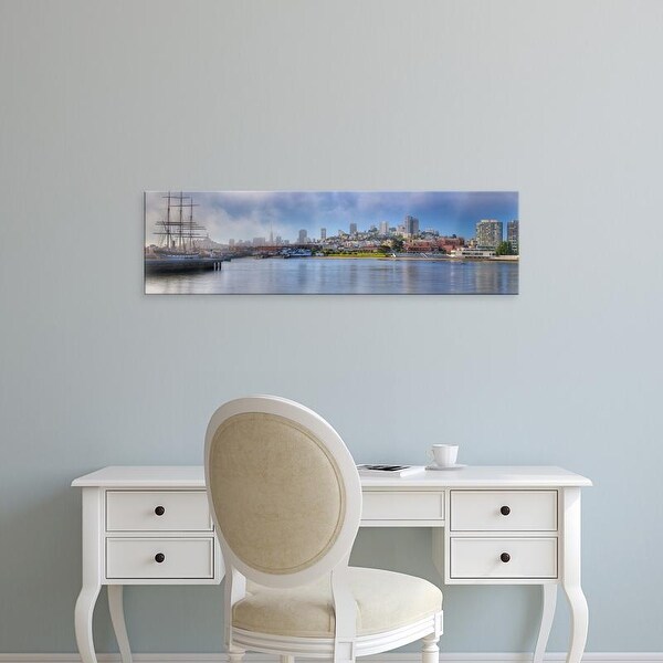 Easy Art Prints Panoramic Images's 'Buildings at waterfront, Fisherman's Wharf, San Francisco, California' Canvas Art
