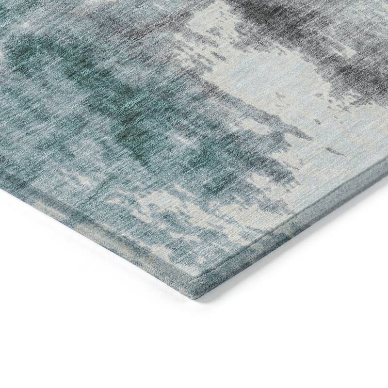 HomeRoots Abstract Transitional Rectangle Outdoor Rug