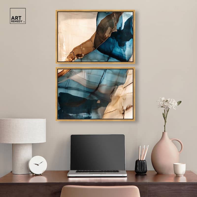Glitch Aesthetic I Canvas Set of 2 by Art Remedy