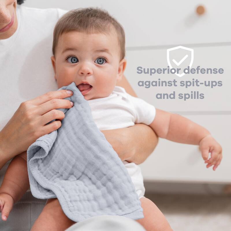Muslin Burp Cloths for Babies by Comfy Cubs