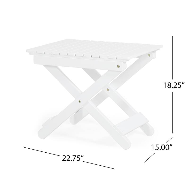 Christopher Knight Home Malibu Outdoor Folding Side Table