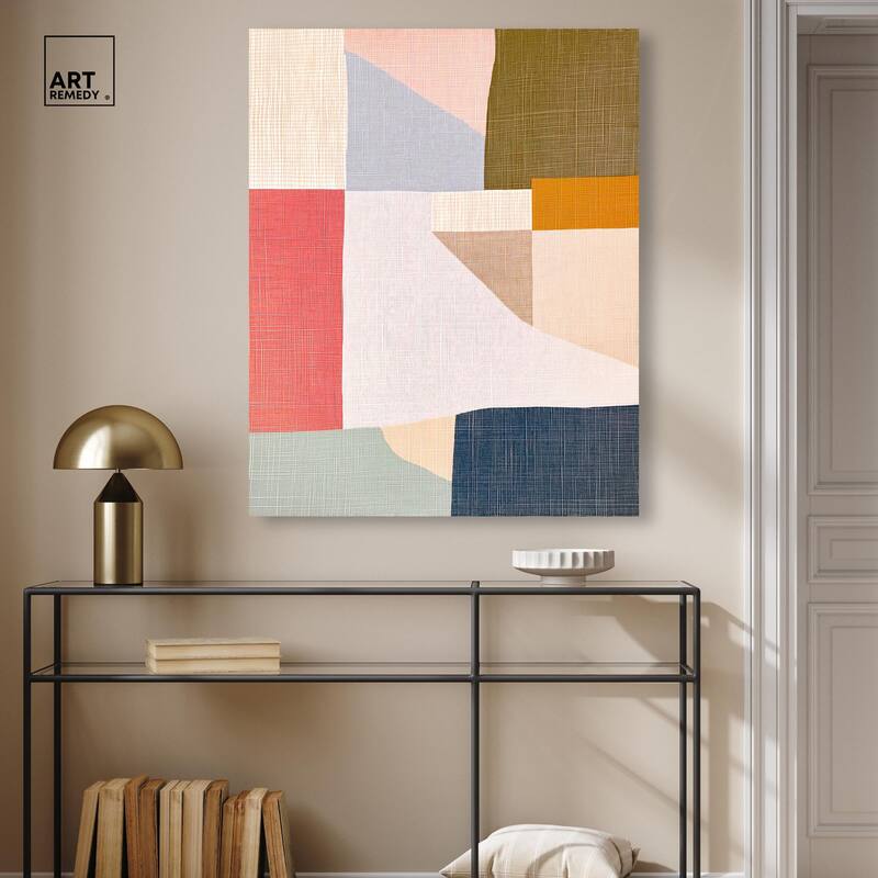 Planar Patchwork II Canvas by Art Remedy, Gallery Wrapped
