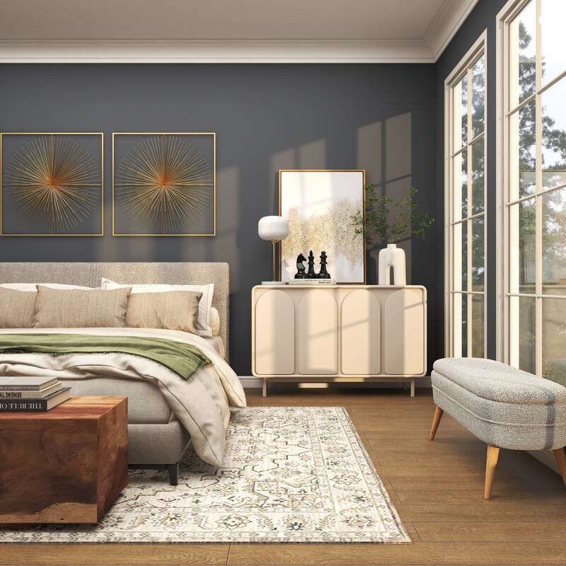 CosmoLiving by Cosmopolitan Silver or Dark Gray Aluminum Metal Chess Sculpture with Knight, Queen and King (Set of 3)