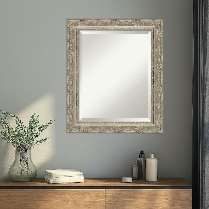Filigree Beveled Framed Wall Mirror