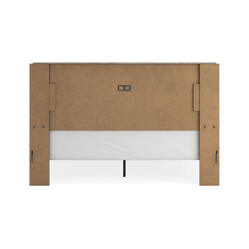 Signature Design by Ashley Vessalli Gray/Black Panel Bed