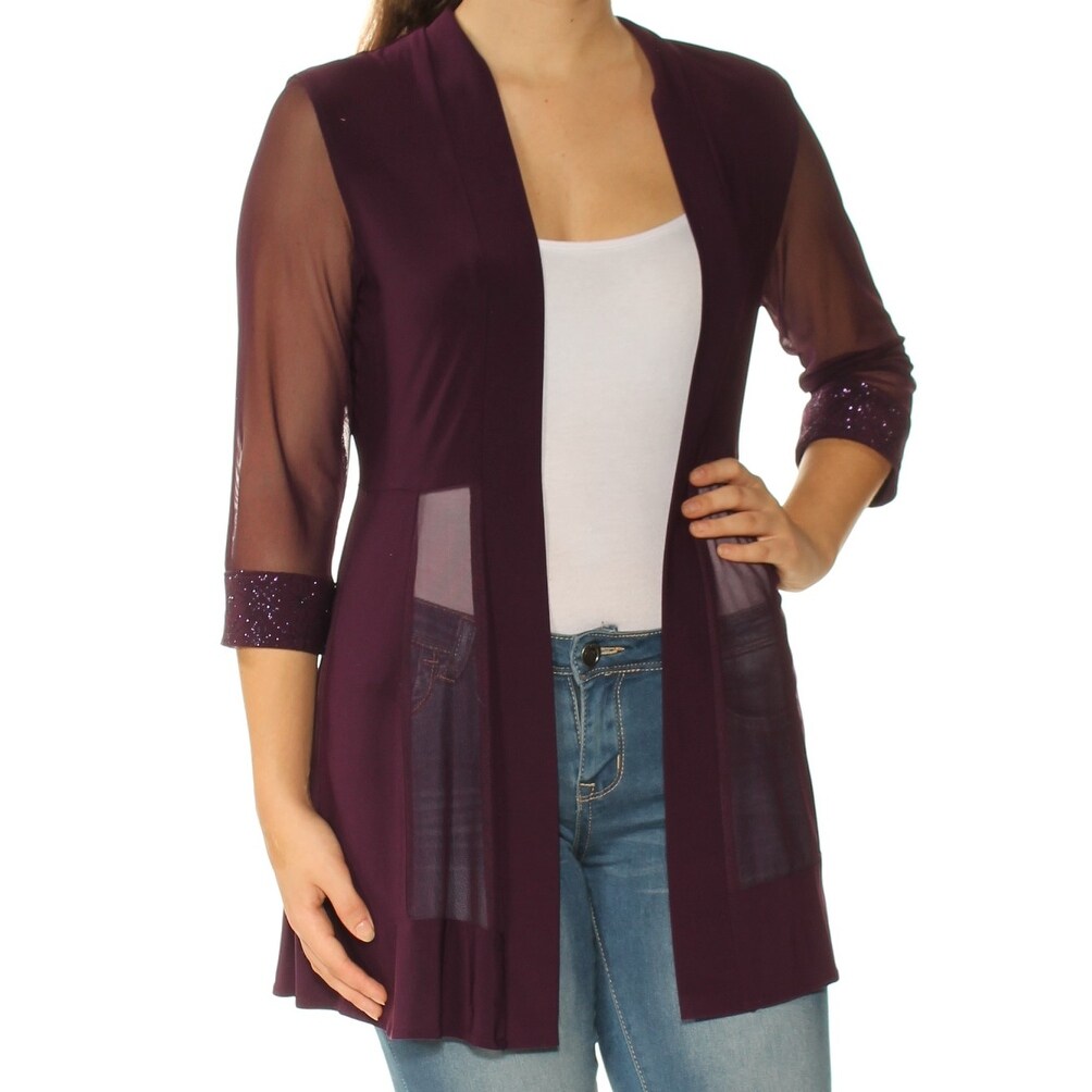 sheer open cardigan