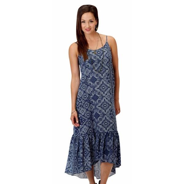 Shop Roper Western Dress Womens Tank Bandana Navy Overstock