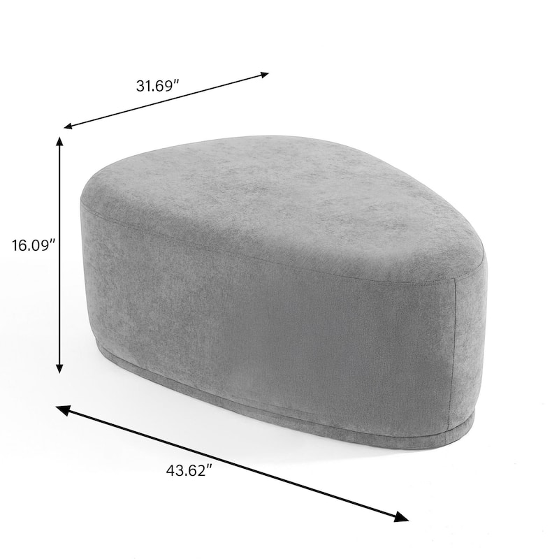 Oversized Triangle Cocktail Ottoman (Set of 2)