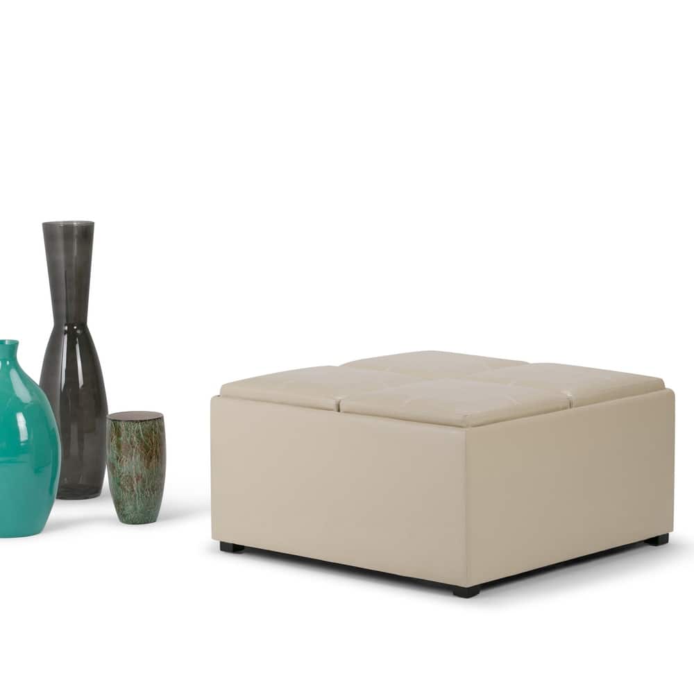 WYNDENHALL Franklin Wide Contemporary Table Ottoman