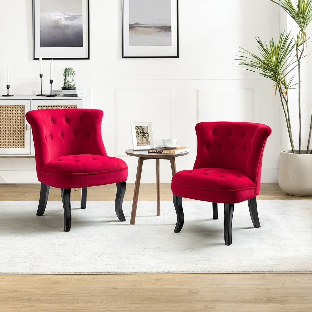 Red accent chairs set of 2 sale
