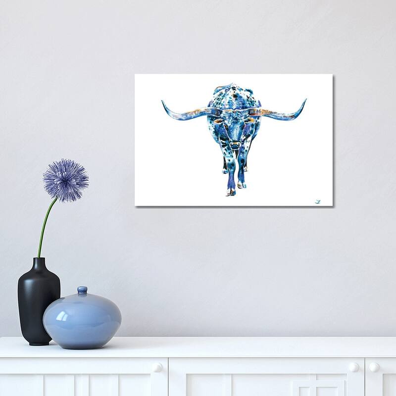 iCanvas "Texas Longhorn" by Zaira Dzhaubaeva Canvas Print - 12x18x1.5