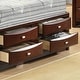 preview thumbnail 3 of 40, Furniture of America Brent 6-Piece Wood Platform Bedroom Set with Drawers and Bookcase Headboard