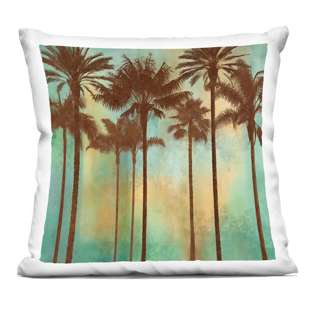 Stupell Palm Trees over Gradient Decorative Printed Throw Pillow Design by John Seba