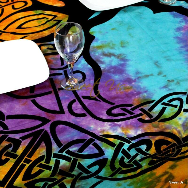 Celtic Tree of Life Tablecloth Square