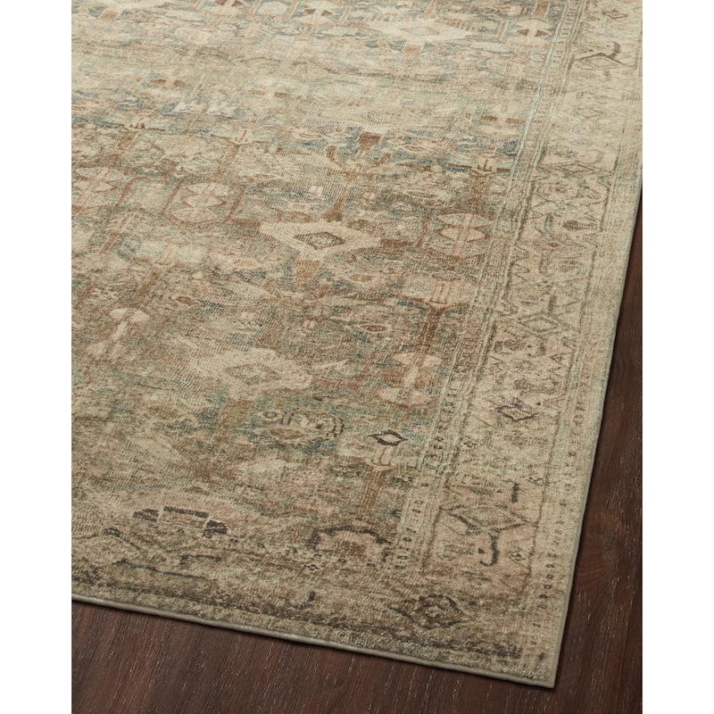 Alexander Home Sara Distressed Perisan Ultra Plush Area Rug