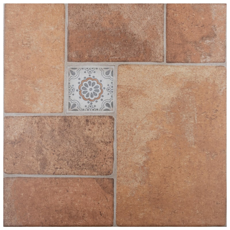 Merola Tile Tovar Cotto 17-3/4" x 17-3/4" Ceramic Floor and Wall Tile