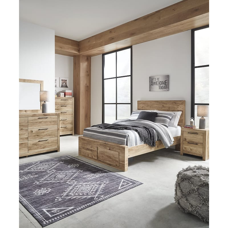 Signature Design by Ashley Hyanna Brown/Beige Panel Headboard