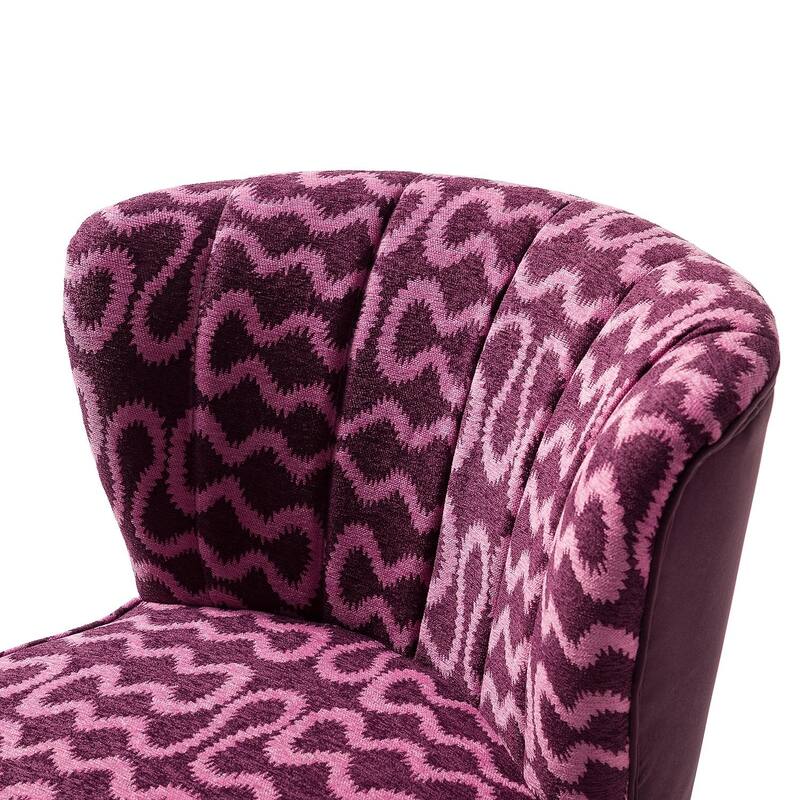 Almira Contemporary Upholstered Armless Side Chair with Tufted Back Set of 2 by HULALA HOME
