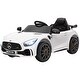 preview thumbnail 10 of 8, Mercedes-Benz AMG GTR Kids Electric Ride-On Car with Dual Control & Long Playtime - White