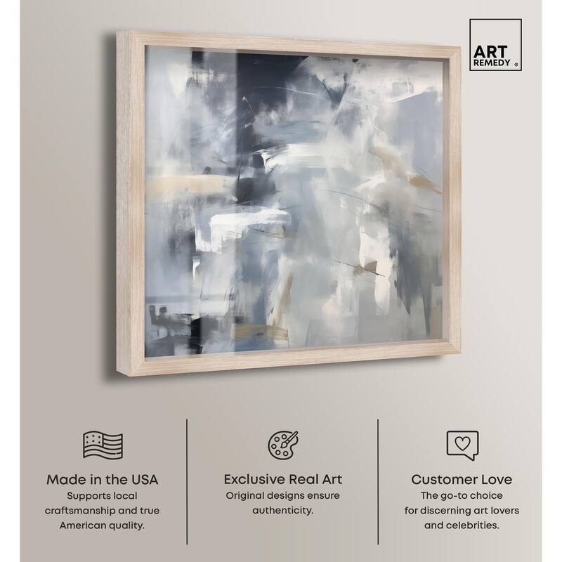 Contemplative Blues II Shadowbox by Art Remedy