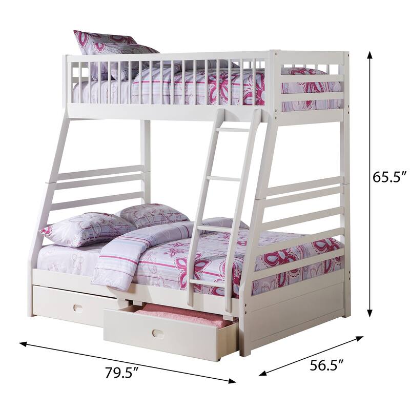 Farley Twin Over Full Bunk Bed with Underbed Drawers
