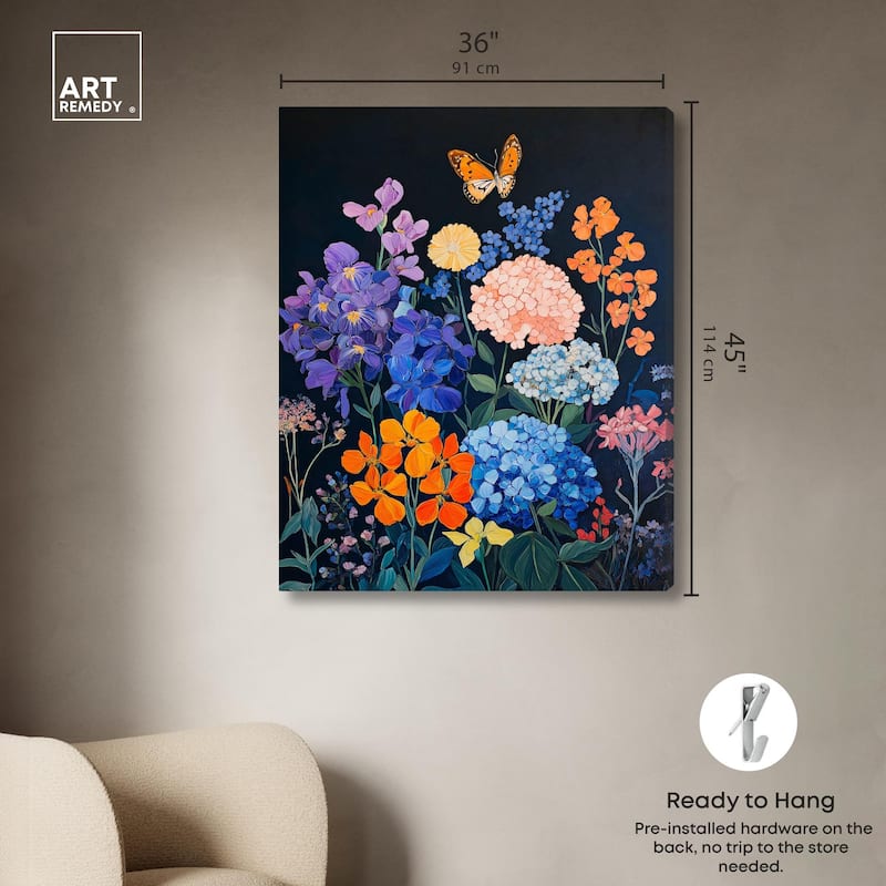 Twilight Blossoms I Canvas by Art Remedy, Gallery Wrapped