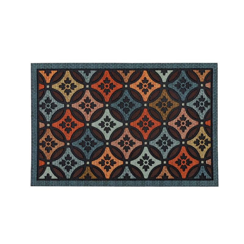 Mohawk Home Clementine Basket Multi 1'11" X 2'11" Door Mat - 1'11" x 2'11" - Multi