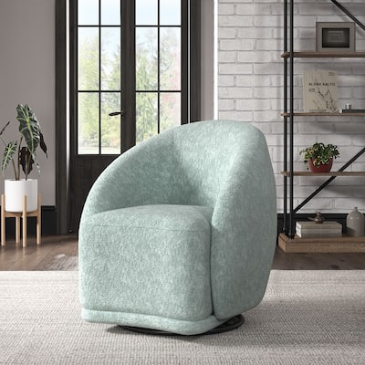 Solvie Jacquard Velvet Swivel Accent Chair by iNSPIRE Q Modern