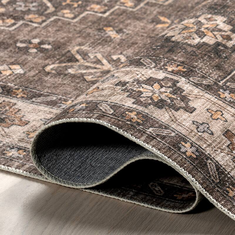 Barbary Distressed Machine Washable Area Rug