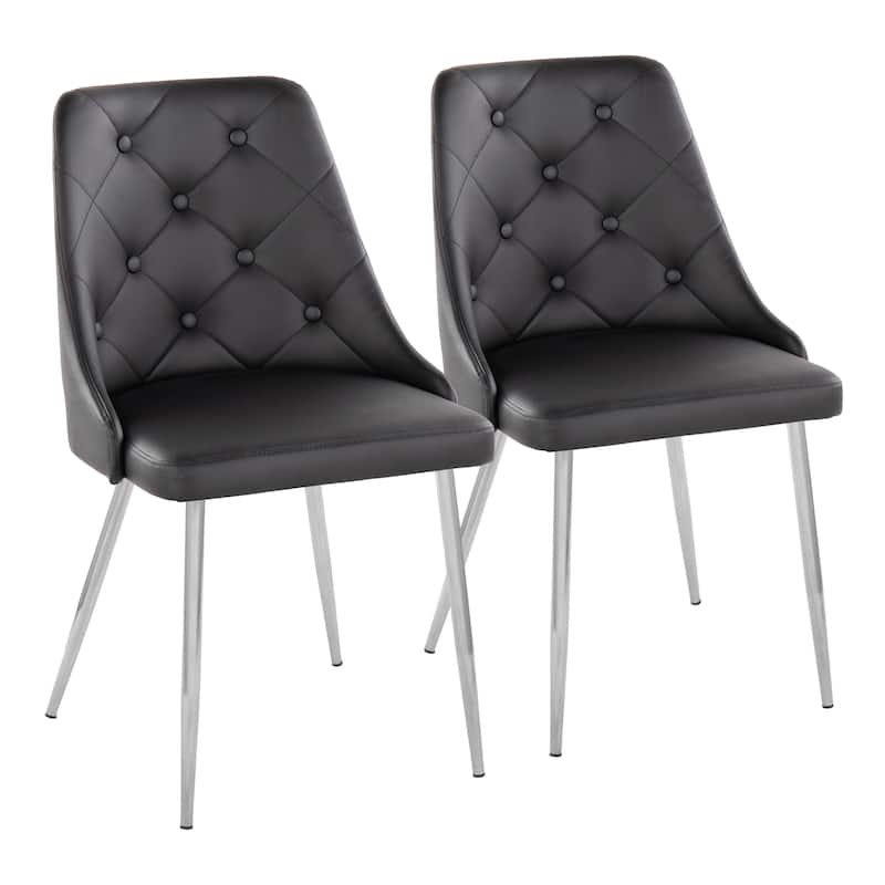 Carson Carrington Ockelbo Dining Chair with Tapered Metal Legs (Set of 2)