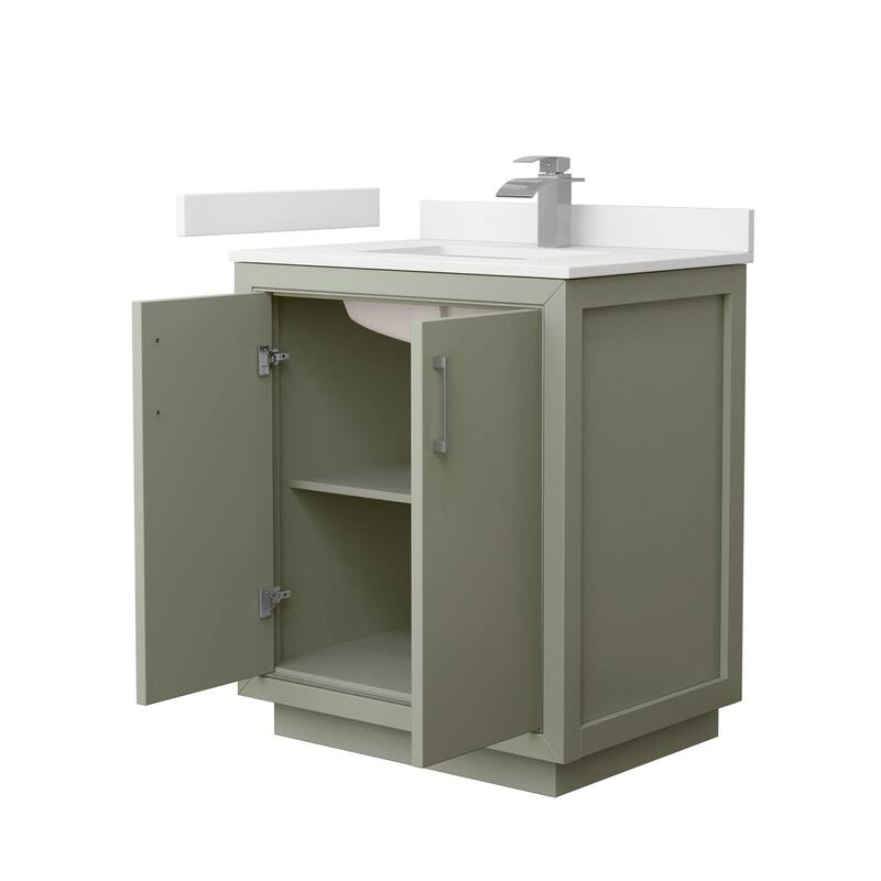 Wyndham Collection WCF111130S-QTZ-UNSMXX Icon 30" Free Standing Single