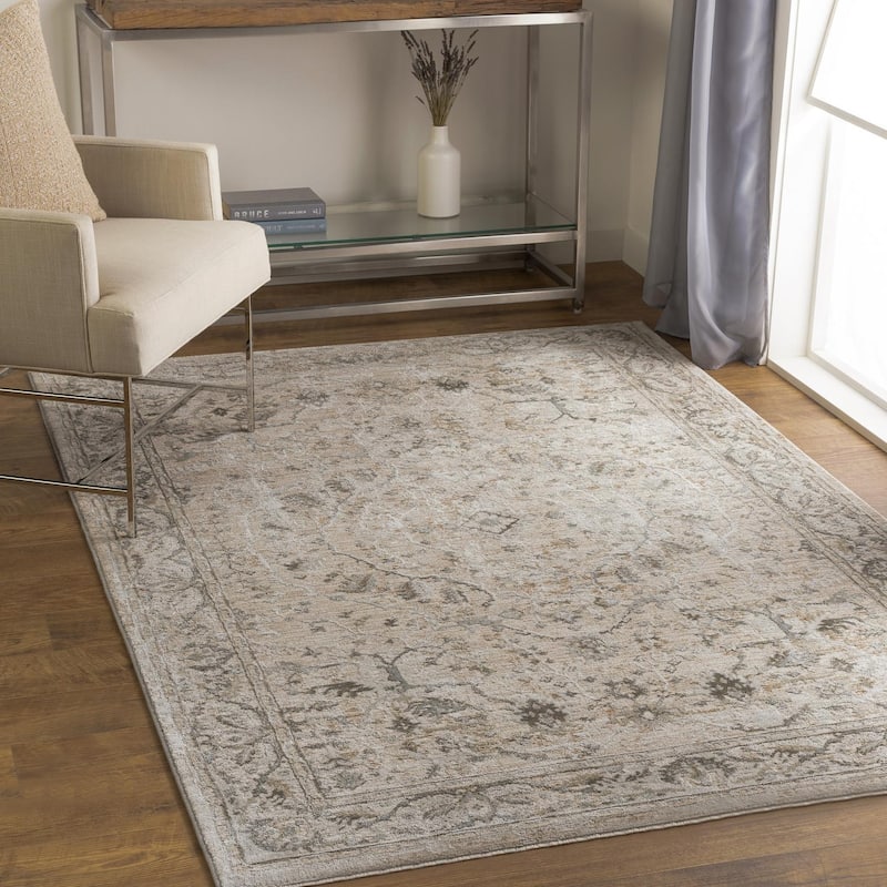 Livabliss Casual Brunswick Medallion Area Rug - 9' x 12'2" - Beige